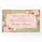 Faux Gold Glitter Blush Pink Floral Bridal Shower