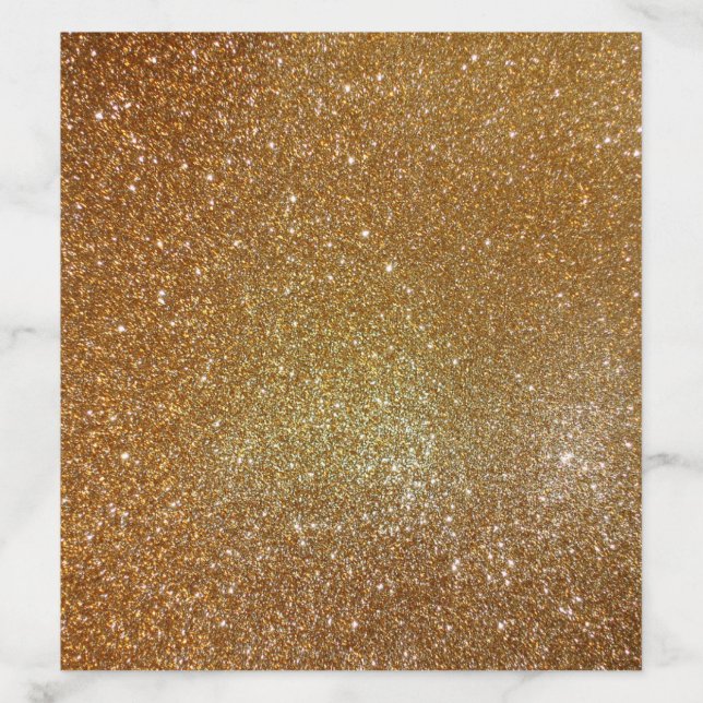 Faux Gold Glitter Envelope Liner (Design)