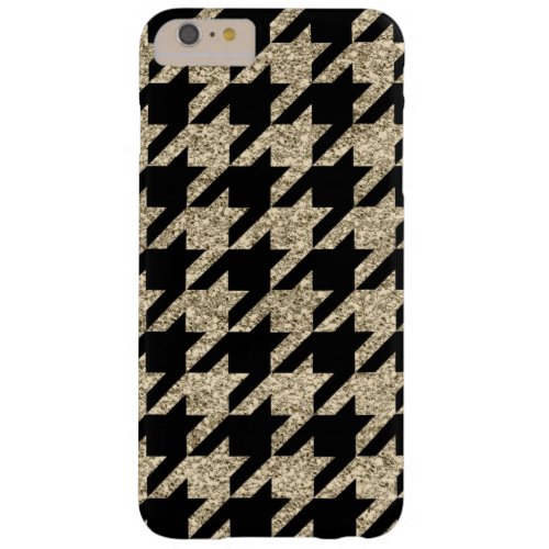 Faux Gold Glitter Houndstooth iPhone 6 Case