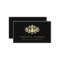 faux gold glitter lotus on black skincare
