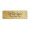 Faux Gold Glitter - Return Address Labels