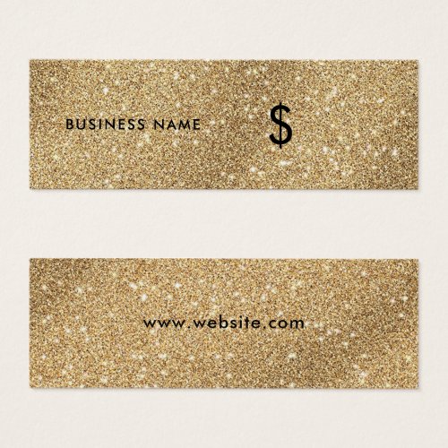 Faux Gold Glitter Stylish Luxury Price Tag