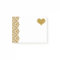 FAUX Gold Glitter Zigzag And Heart (printed flat)