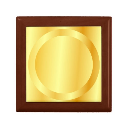 Faux Gold Golden Oak Elegant Blank Template Glam Gift Box