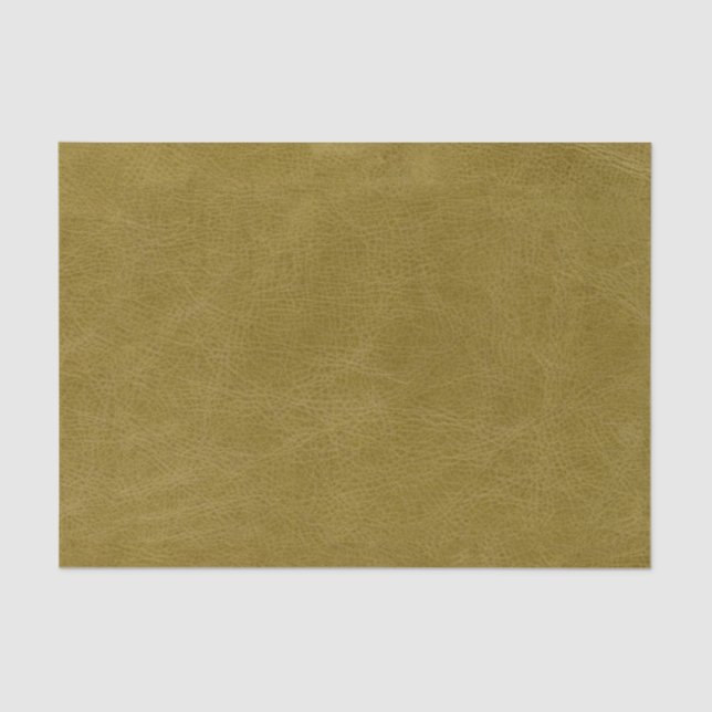 Faux Gold Leather Texture Tissue Paper (Front)