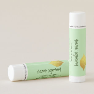 Faux Gold Lips Her Name Lip Balm