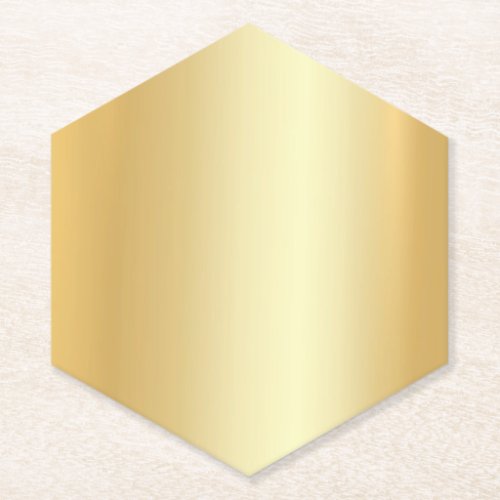 Faux Gold Look Elegant Blank Modern Template Trend Paper Coaster