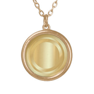 Faux Gold Look Elegant Glamorous Trendy Template Plated Necklace