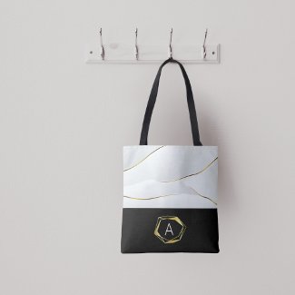 Faux Gold Luxury Black And White       