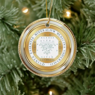 Faux gold medal alchemy pizza medicine Christmas