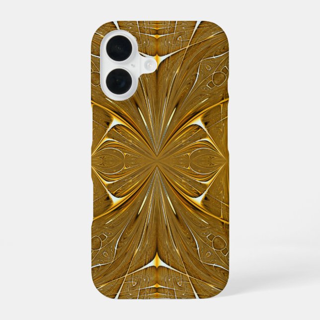 Faux Gold Metal Pattern Design iPhone Case (Back)