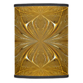 Faux Gold Metal Pattern Design Lamp Shade (Front)