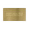 Faux Gold Metal Texture Admission Ticket Card 