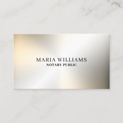 Faux gold metal texture surface minimal business card