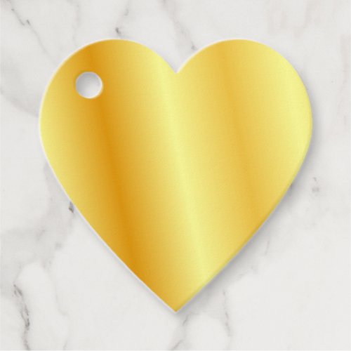 Faux Gold Metallic Look Blank Template Favor Tags