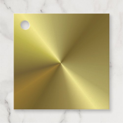 Faux Gold Metallic Look Custom Elegant Blank Favor Tags
