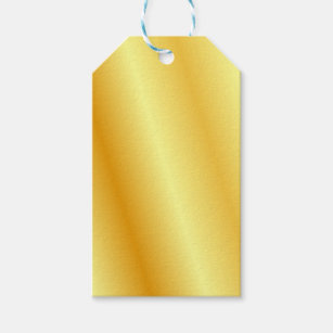 Solid Color Scallop Blank Gift Tags, Gold | Andaz Press