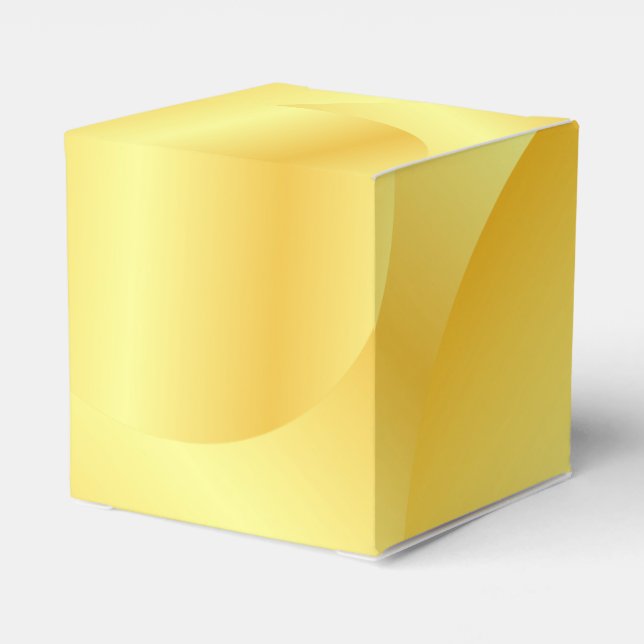 Faux Gold Metallic Look Elegant Modern Template Favor Boxes (Back Side)