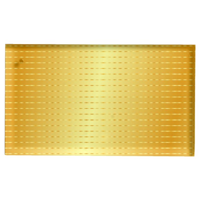 Faux Gold Metallic Look Elegant Modern Template Place Card Holder (Front)