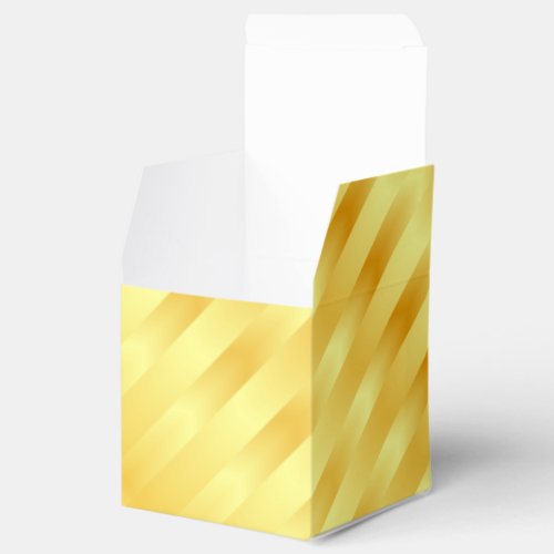 Faux Gold Metallic Look Modern Template Elegant Favor Boxes