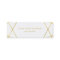 Faux Gold Modern Geometric on White