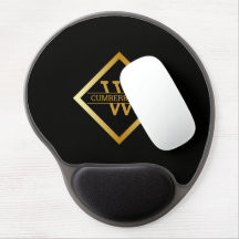Faux Gold Monogram – Black & Gold