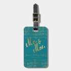 Faux Gold Mr. and Mrs. Monogram Wedding