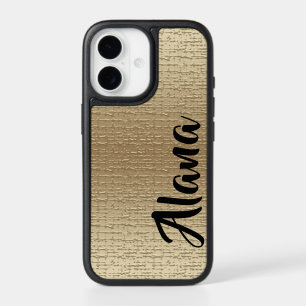 Faux Gold, Name, Minimalist Otterbox iPhone 17 Case