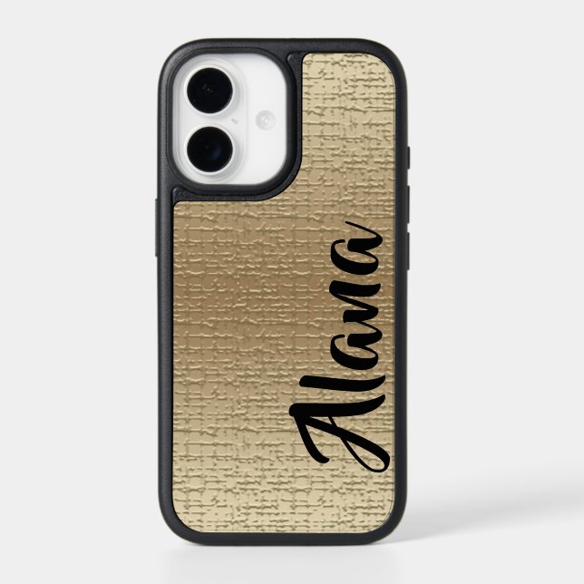 Faux Gold, Name, Minimalist Otterbox iPhone Case (Back)