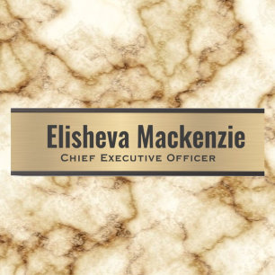 Faux Gold Office Door Name Plate Sign 