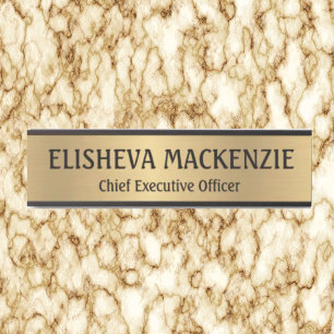 Faux Gold Office Door Sign Signs  Name Plate