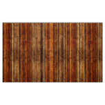Faux Gold Orange Rustic Wood Fabric