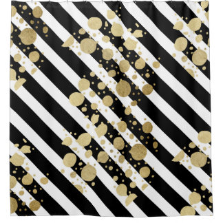Black And Gold Shower Curtains | Zazzle Black And Gold Shower Curtains | Zazzle