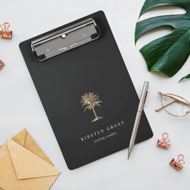 Faux Gold Palm Tree Logo Mini Clipboard (Creator Uploaded)