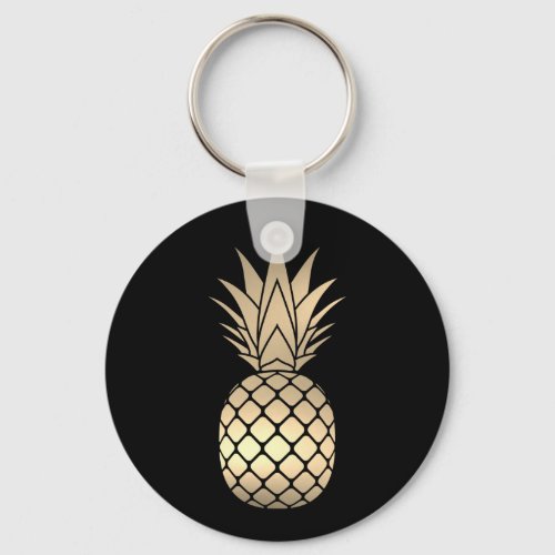 Faux Gold Pineapple Keychain