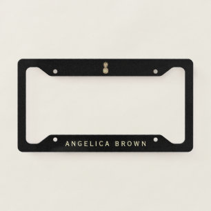 Faux Gold Pineapple License Plate Frame