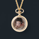 Faux Gold Roman Numerals & Custom Photo Watch<br><div class="desc">Charming watch with an overlay of gold-colored roman numerals to which you can add your own photo.</div>