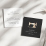 Faux Gold Sewing Machine | Seamstress or Tailor Square Business Card