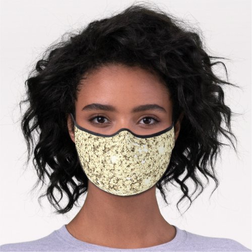 Faux Gold Sparkle Womans Fashion Premium Face Mask