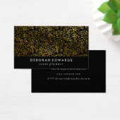 Faux Gold Specks Plain Black (Desk)