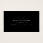Faux Gold Specks Plain Black (Back)
