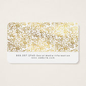Faux Gold Specks Plain White (Back)