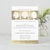 FAUX GOLD SPOON FORK COOKERY CLASS INVITE TEMPLATE (Standing Front)