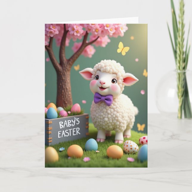 Faux Gold Spring Animal Card (Front)