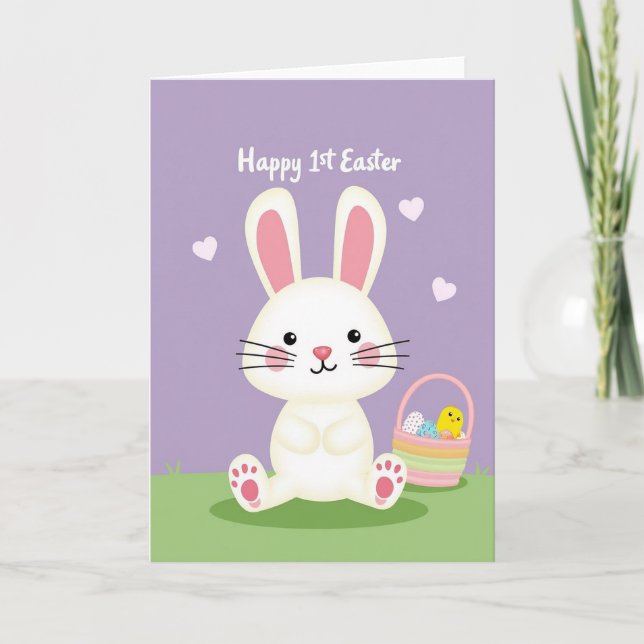 Faux Gold Spring Festivities Card (Front)