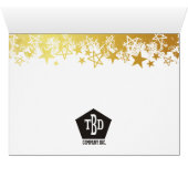 Faux gold stars employee congratulations card (Inside Horizontal (Bottom))