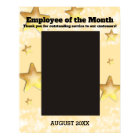 Faux gold stars sparkle employee of the month 8x10