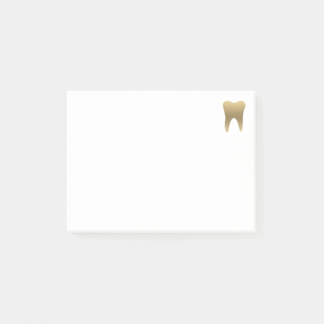 Faux Gold Teeth Dental Notes (Front)