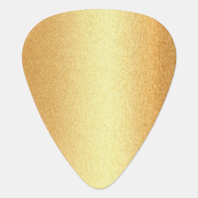 Faux Gold Template Elegant Glamorous Trendy Guitar Pick (Front)