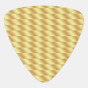 Faux Gold Template Elegant Glamorous Triangle Guitar Pick